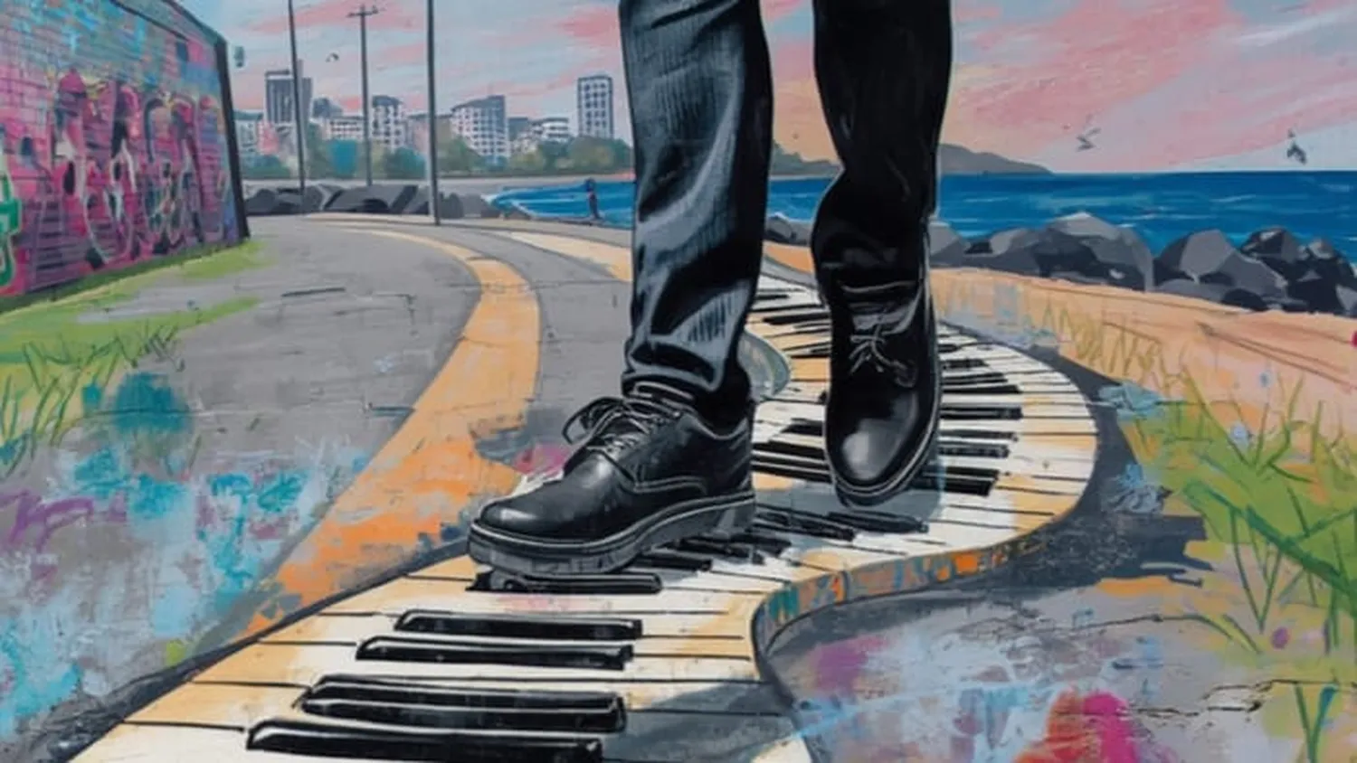 SarTorius – Musiker,  Künstler, Sänger, Pianist – Diese Szene stammt aus dem Animationsfilm „They Shot The Piano Player“.